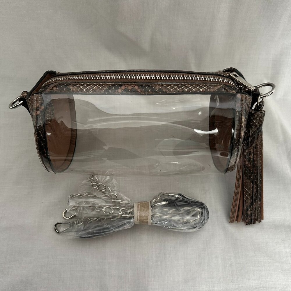 Clear Over-the-Shoulder Bag, Brand New